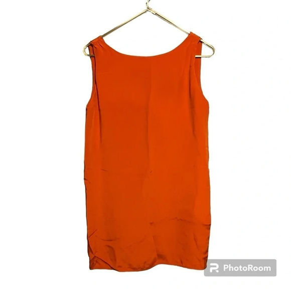 Ralph Lauren Blue Label Women's Silk Tunic Tank Top Orange Size 8 - Picture 1 of 7